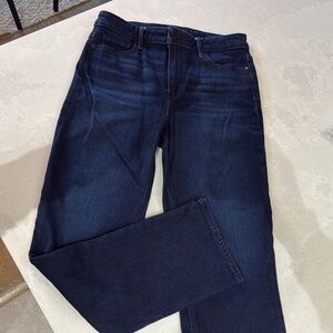 PAIGE Cindy Dark Indigo Straight Leg Jeans